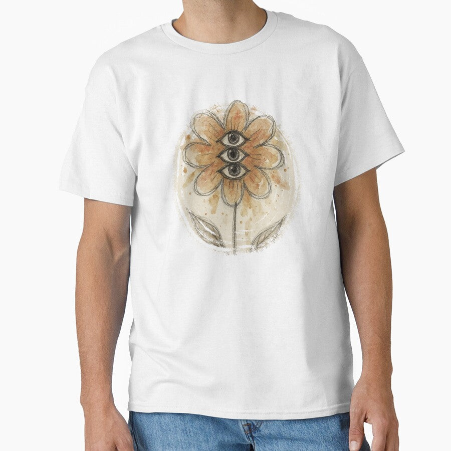 RETRO SURREAL FLOWER WITH EYES by LIS AND MELIVERSO