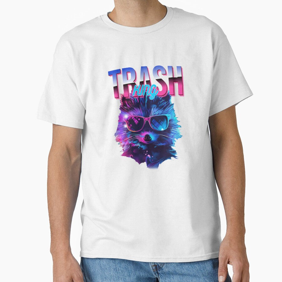 Trash King Crazy Raccoon T-Shirt by BoonandCo