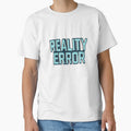 "Reality Error" Glitch Typography T-Shirt – Cyberpunk Neon Futuristic Design by SkyyWorks
