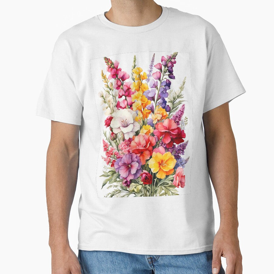 Whimsical Harmony: Snapdragons, Cosmos, and Statice Bouquet by Chicandcool