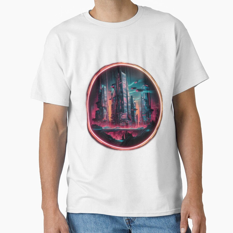 Neon Futuristic Cyberpunk Cityscape by behnay