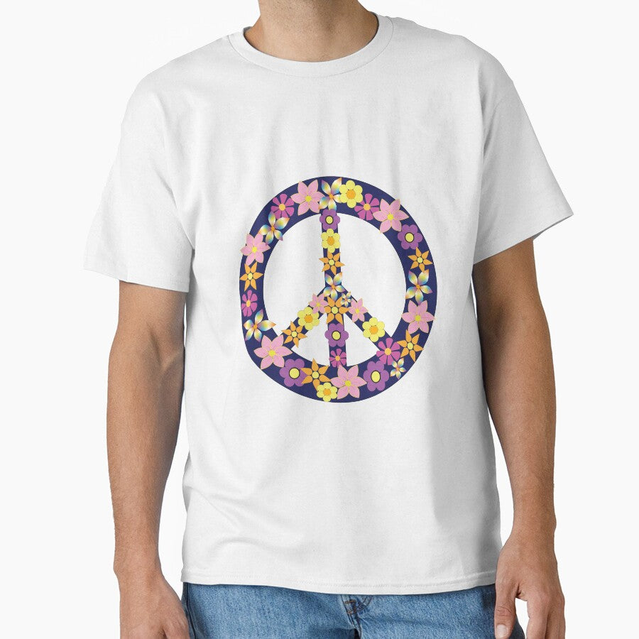 Peace Sign with Flowers by LornaHamel