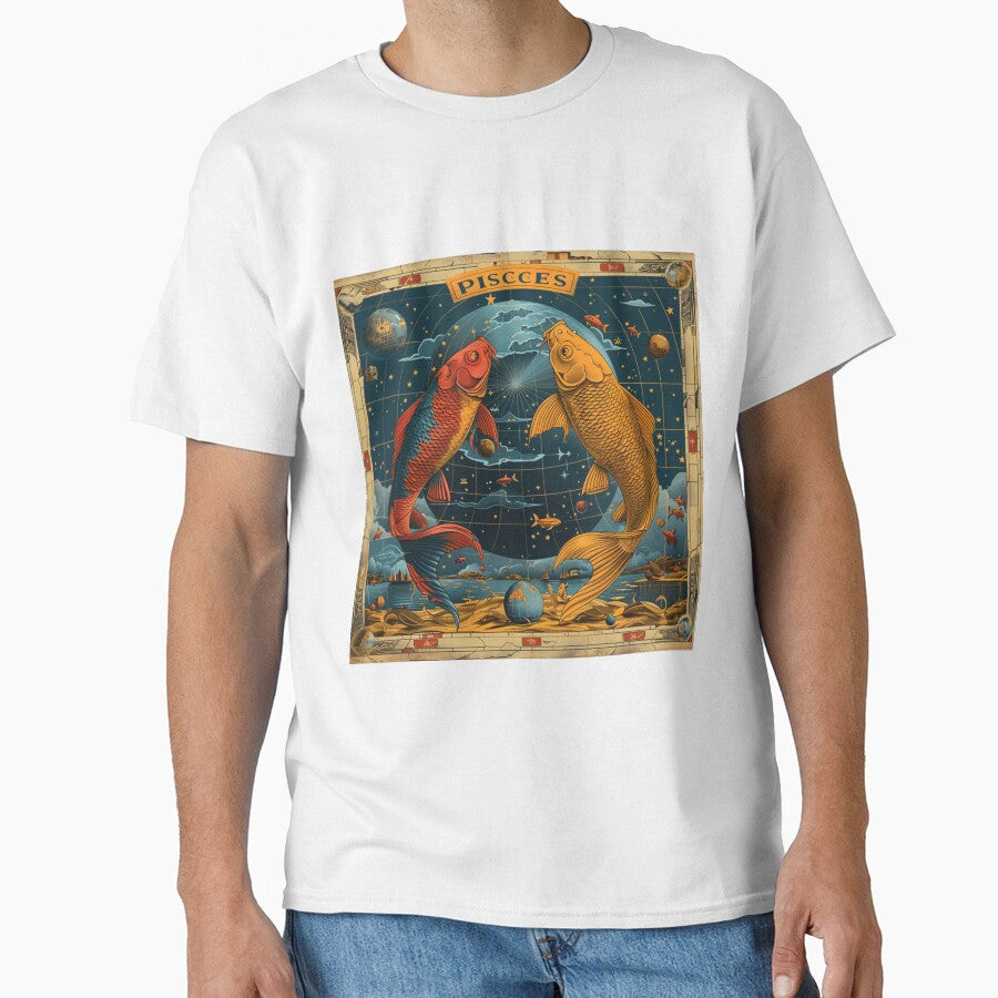 Vintage SciFi Style Pisces Zodiac Sign by AiHead