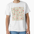 Retro Floral Surface Pattern Pastel Green & Pink by scorpiolane