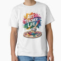 Art Teacher Life Rainbow Paintbrush Design by VogueWow
