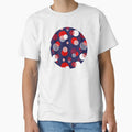 Red, White and Blue Abstract Circles by ColorPopArtBoutique