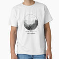 Mountain Range with Forest and Sun in Mandala Circle - Explore Respect Love Our Nature by Loving Nature Gifts