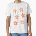 Retro Groovy Flowers in Different Shades of Orange by JulzPink