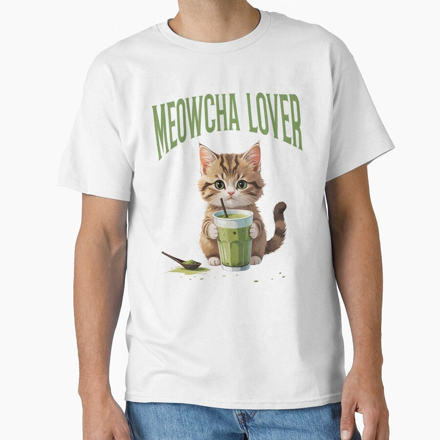 Meowcha Lover – Cute Kitten Matcha Tea Lover Design by Yuli Club