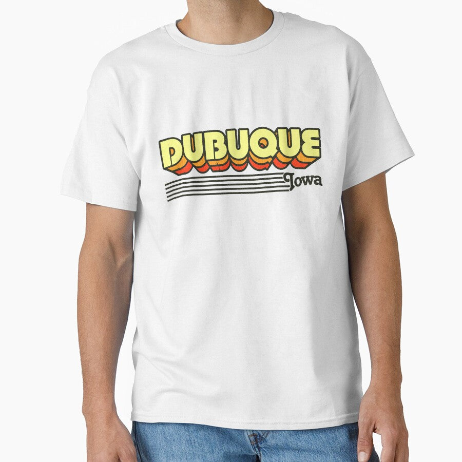 Dubuque, Iowa | Retro Stripes by retroready