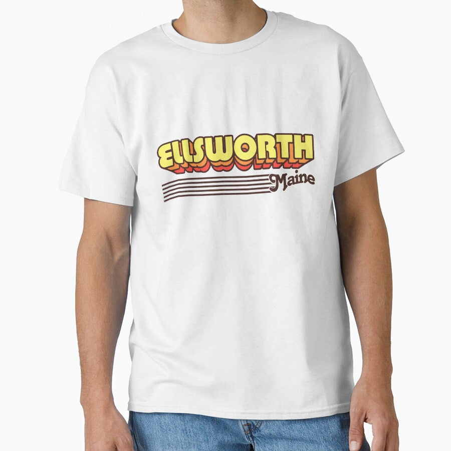 Ellsworth, Maine | Retro Stripes by retroready