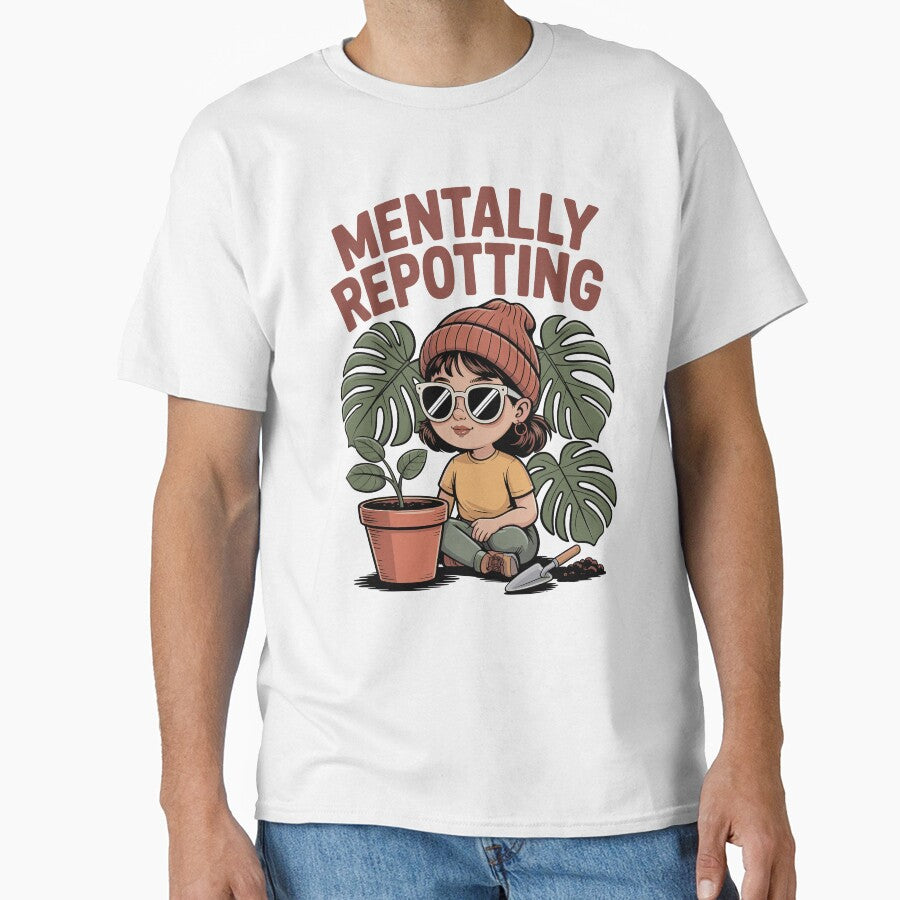 Mentally Repotting — Botanical Brain Break by Skull in Wool