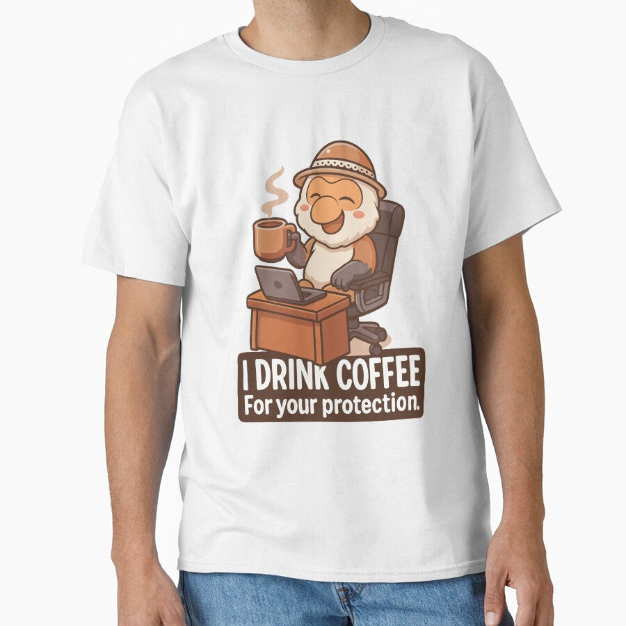 I Drink Coffee for Your Protection by Koko The Proboscis Monkey