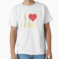 I Love Clay Pottery Ceramics Heart by rustyroofco