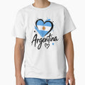 Argentina Heart Flag Graphic Shirt Patriotic Country Pride by BlitCrankMath