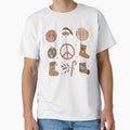 Retro Boho Christmas Collage Peace and Cheer by Yuan Wen