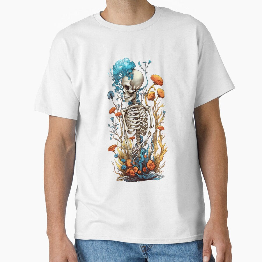 Bones And Botany Gothic Skeleton Floral Art by xuxqhpbmr34