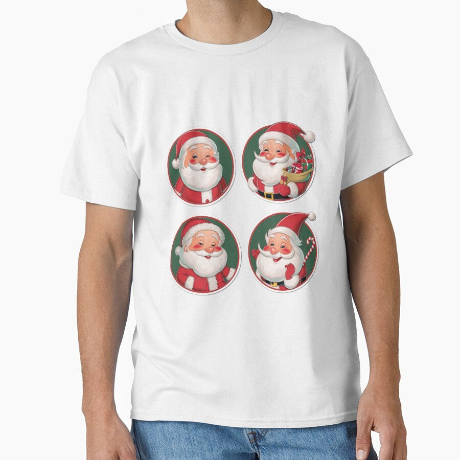 Christmas Funny Cute Santa Claus,Holiday Pattern,Christmas Pattern by Expressions-Sel