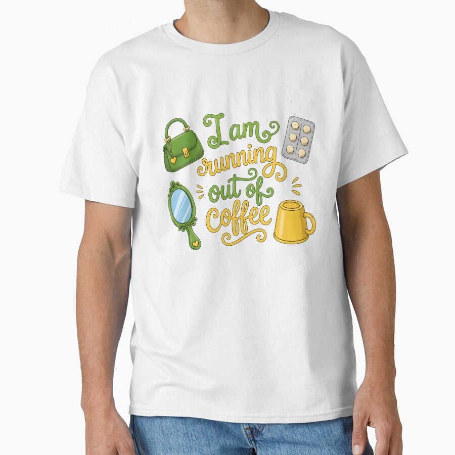 I am running out of coffee, funny caption, summer vibe by wizard-work