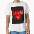 Level Up – Red Neon Power Quote by ArtiQreate