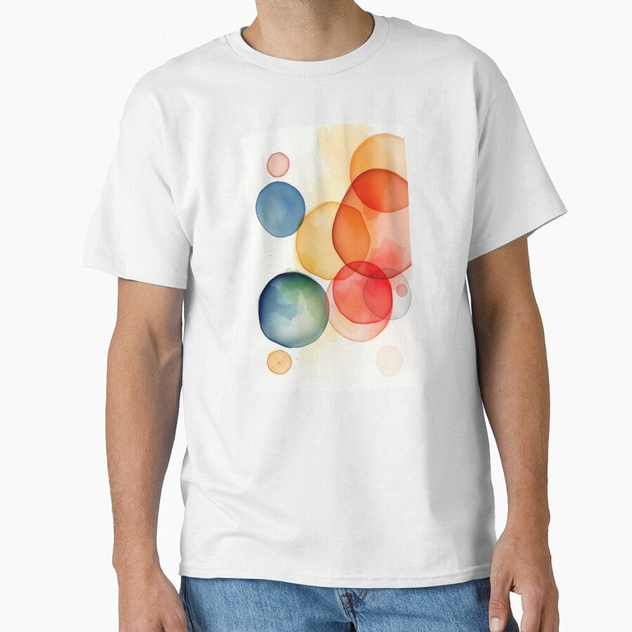 Colorful Overlapping Circles In Watercolor by ChrisButler