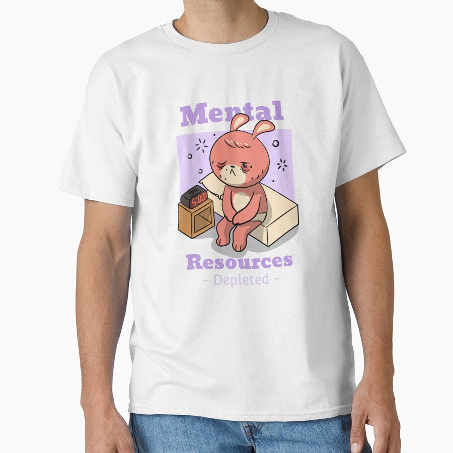Mental Resources Depleted Healthcare Tee by Nourishive