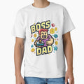 Boss Dad - Retro Video Game Cover Father's Day Art by HahaHandlesHub
