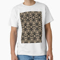 Black and Brown Line Geometric Pattern Pairs DE 2022 Trending Color Tuscan Mosaic DE6208 by ColorOfTheYears