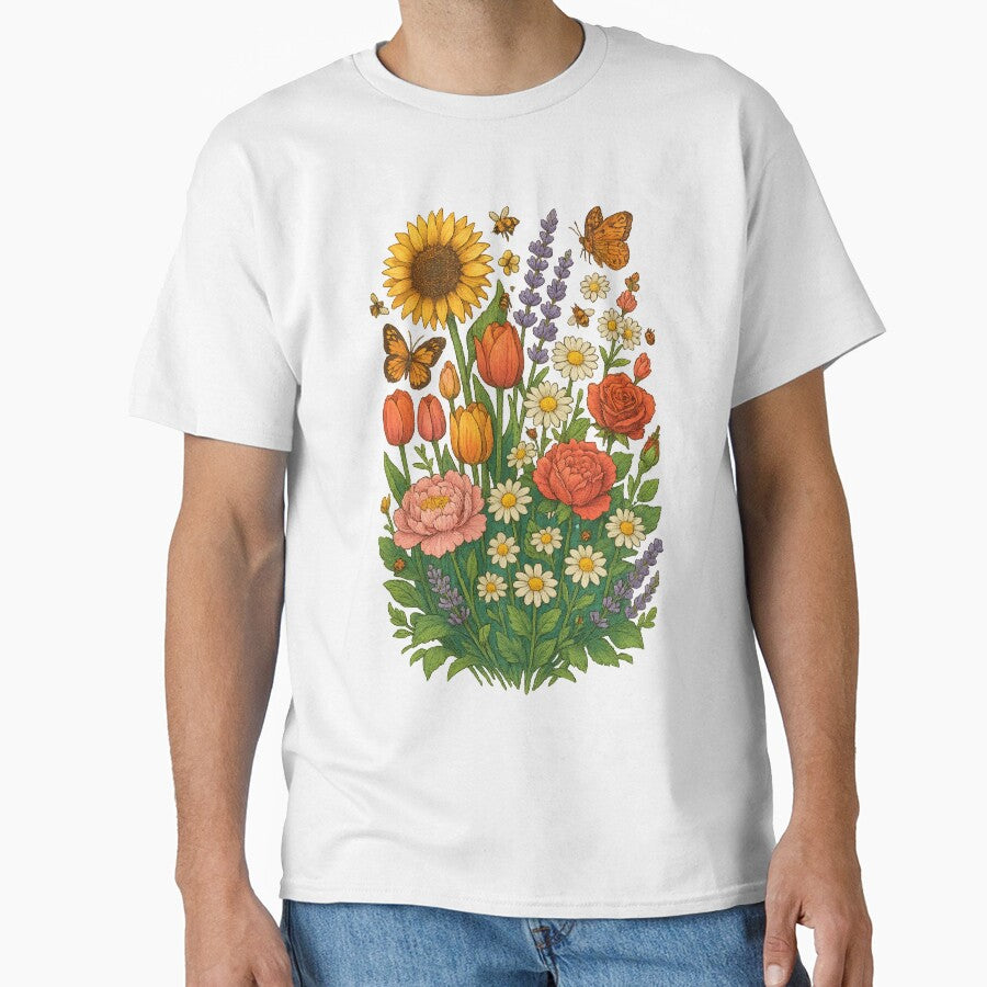 Colorful Flower Garden Explosion – Botanical Design by Rushurban