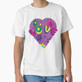 Psychedelic Groovy Love Heart and Flowers by tandaleah