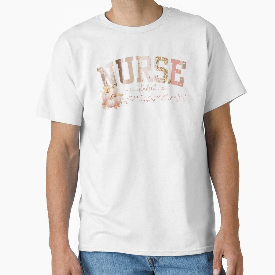 Student Nurse T-Shirt, Autumn Student Nurse T-Shirt by Wildeygirl
