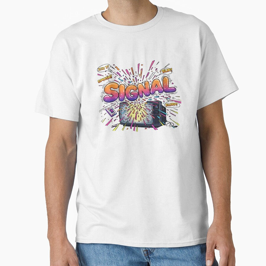 SIGNAL TV Explosion - Retro Comic Book Pop Art by Dakson Design - Fantasy Art