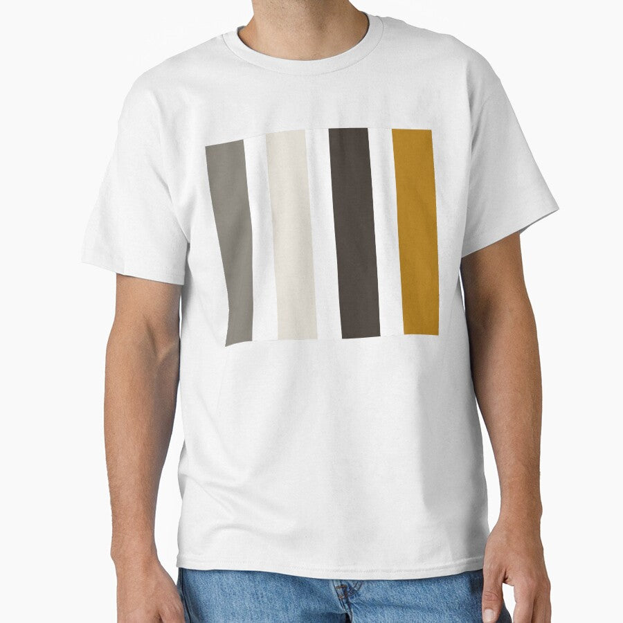 Retro Stripes; Grey, Gold, White and Beige by Coral-Cases