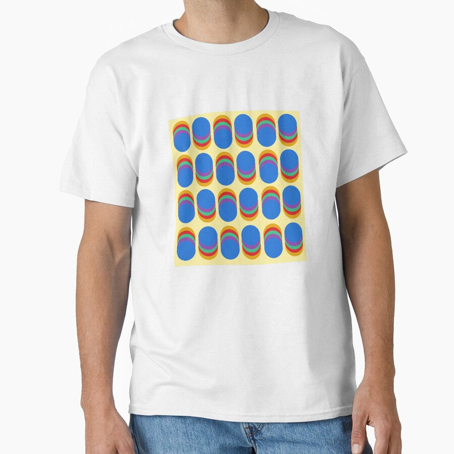 Dark hues of color on overlapping circles against a Salmon background by ThisNThatImages