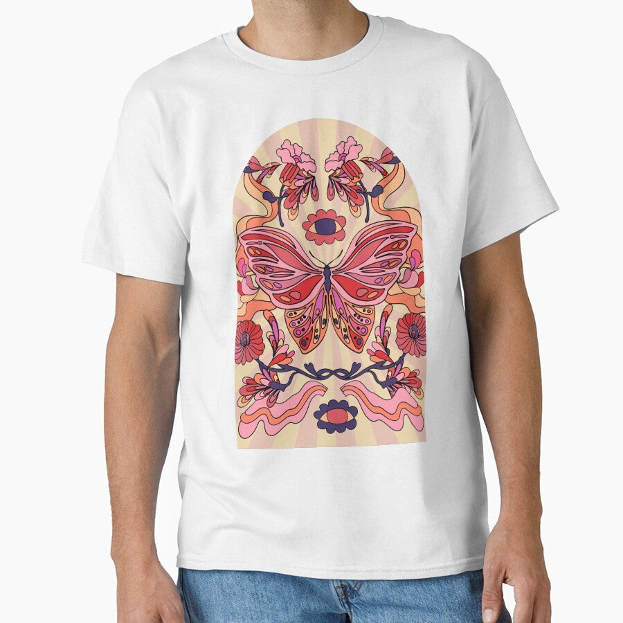 Psychedelic pink butterfly by NKTN