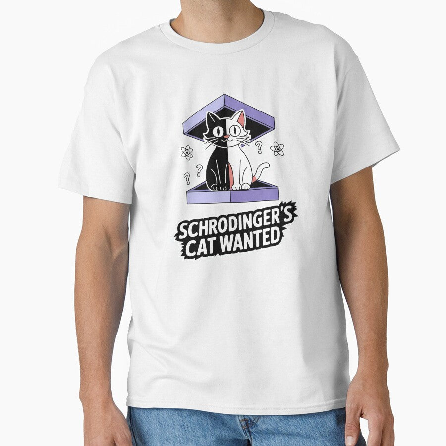 Schrödinger’s Cat Wanted – Funny Science Design by TeeGrit