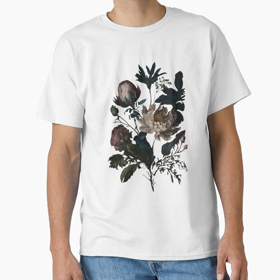 dark academia peony botanical by Jessamine Verano