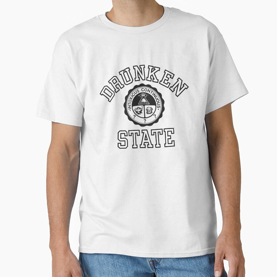 Vintage 1980s Drunken State College Graphic by Tonyv773