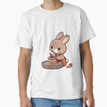 Brown Bunny Sculptor Cartoon – Adorable Animal Pottery Artist by Confuzz1ed