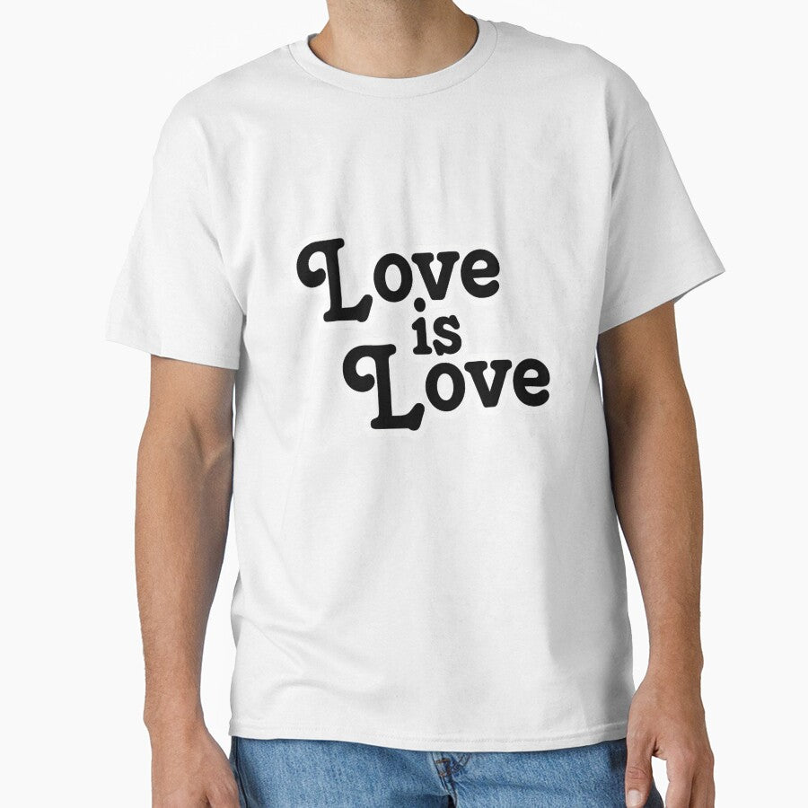 Love is Love – Black and white retro lettering on pink by Vision Illustrated