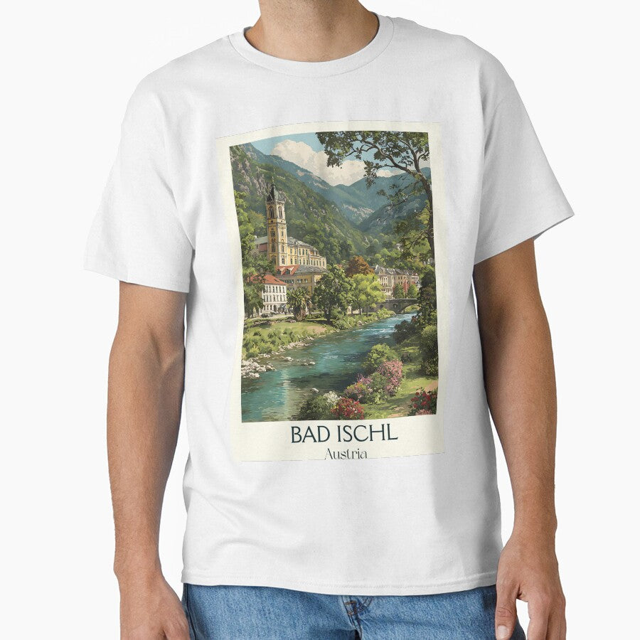 Bad Ischl Austria Vintage Travel Poster - Imperial Spa Retreat by TuncGK