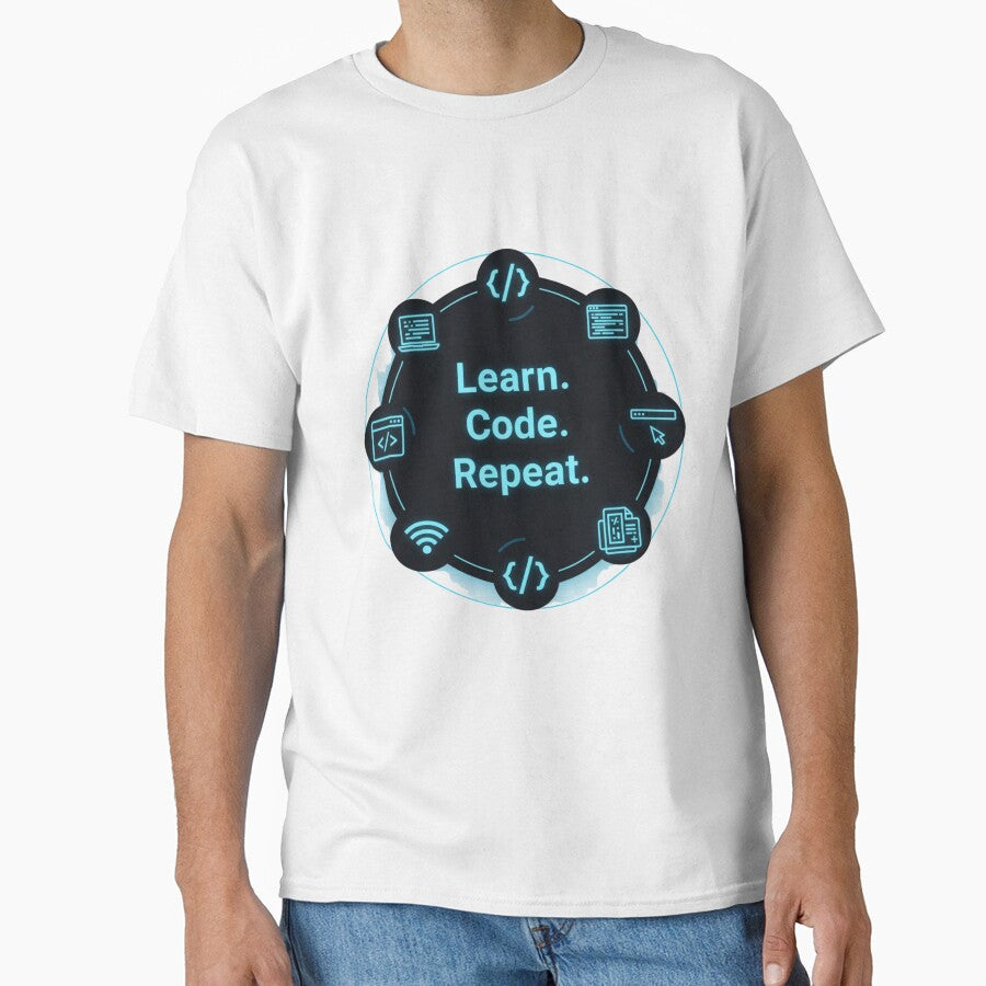 Learn. Code. Repeat. – Modern Design for Programmers & Tech Students by Amr Darwish Graphic designer