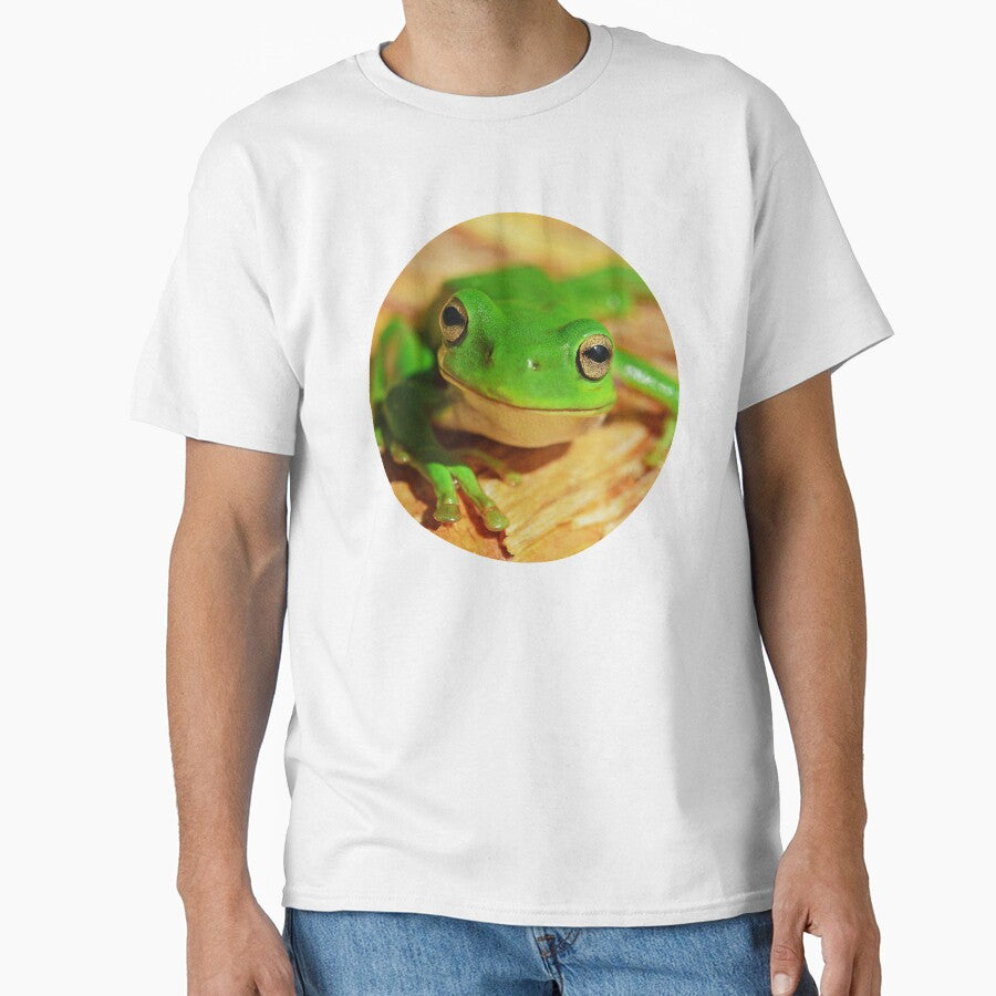 Colorful Modern Green Frog Photo Portrait by MakiMak