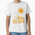 Rise Above Mountain Sunrise Motivation by positive vibes