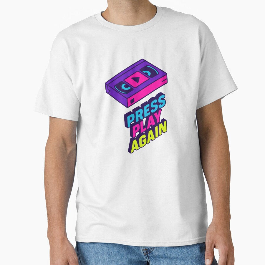 Press Play Again — Neon Retro Sound Design by DSGIN4YOU