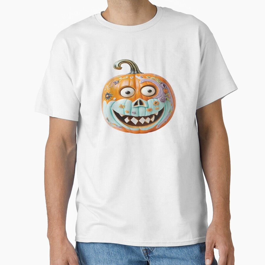 Funny laughing Halloween pumpkin. by DaliaSabryTee