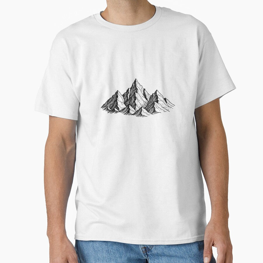 Minimalist Hand Drawn Mountain Peaks by PopStars1993
