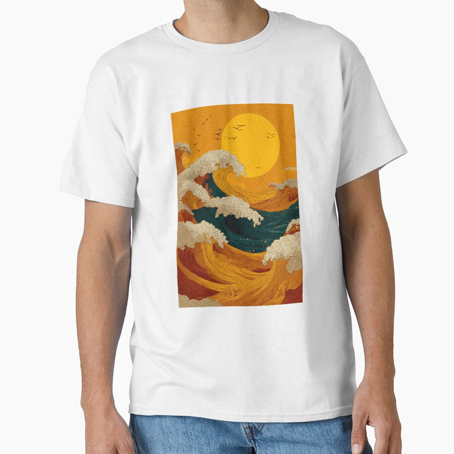 Vintage Hokusai Waves by InnerByJonas