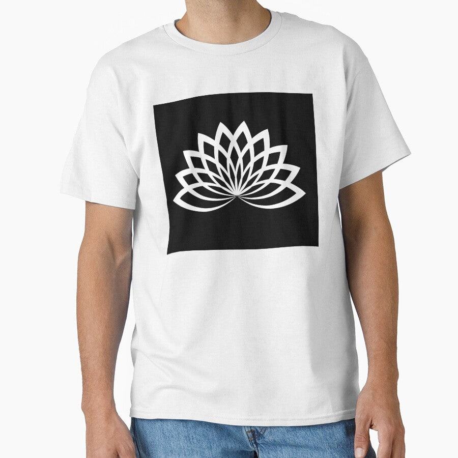 S.O.I.L Signs: Lotus White on Black by TheSignsofSOIL