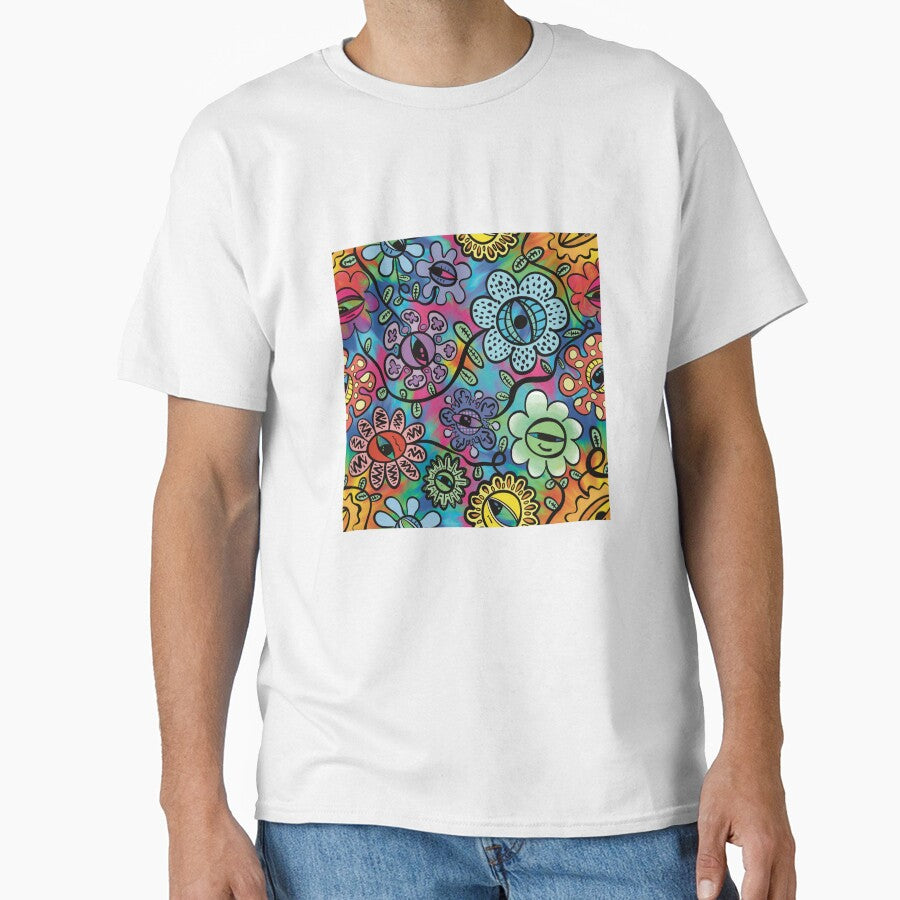 Psychedelic Graphic Eye Flower Pattern by SubtleSplit
